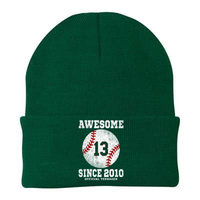 13th Birthday Baseball Player 13 Years Old O.fficial Teenager Knit Cap Winter Beanie