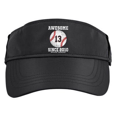 13th Birthday Baseball Player 13 Years Old O.fficial Teenager Adult Drive Performance Visor