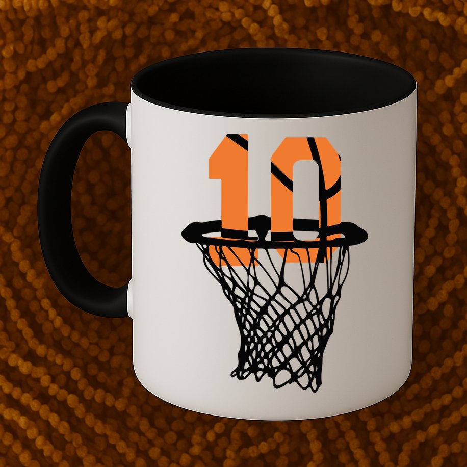 10th Birthday Basketball, 10th Birthday, Basketball , Basketball Player Mug