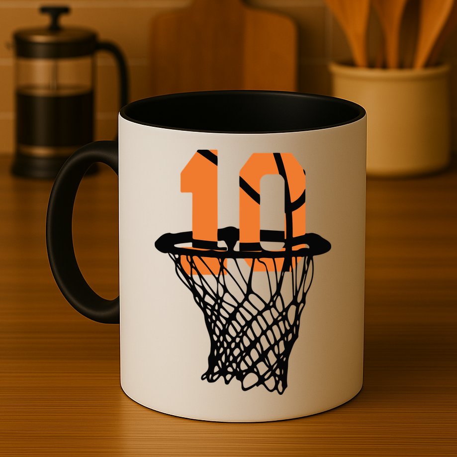 10th Birthday Basketball, 10th Birthday, Basketball , Basketball Player Mug