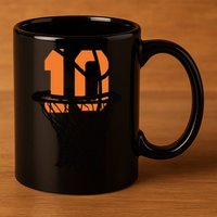 10th Birthday Basketball, 10th Birthday, Basketball , Basketball Player 11oz C Handle Ceramic Mug
