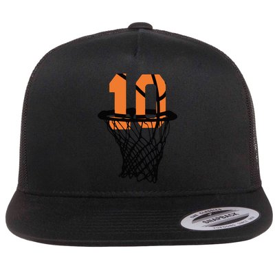 10th Birthday Basketball, 10th Birthday, Basketball , Basketball Player Flatbill Hat
