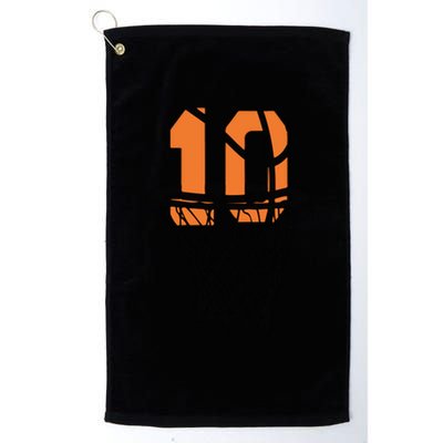 10th Birthday Basketball, 10th Birthday, Basketball , Basketball Player Platinum Collection Golf Towel