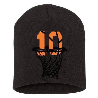 10th Birthday Basketball, 10th Birthday, Basketball , Basketball Player Short Acrylic Beanie