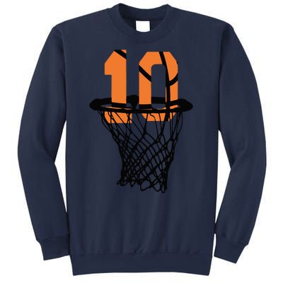 10th Birthday Basketball, 10th Birthday, Basketball , Basketball Player Sweatshirt