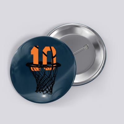 10th Birthday Basketball, 10th Birthday, Basketball , Basketball Player Button