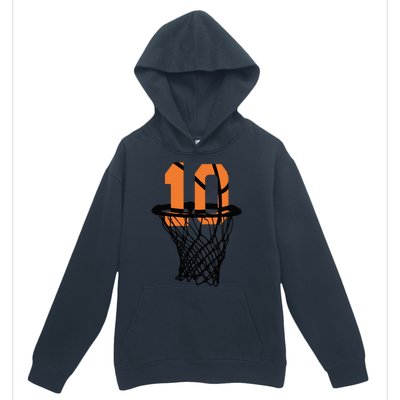 10th Birthday Basketball, 10th Birthday, Basketball , Basketball Player Urban Pullover Hoodie