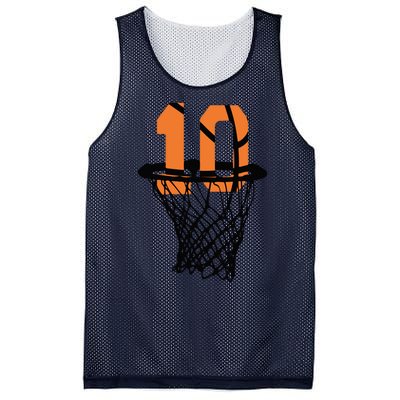 10th Birthday Basketball, 10th Birthday, Basketball , Basketball Player Mesh Reversible Basketball Jersey Tank