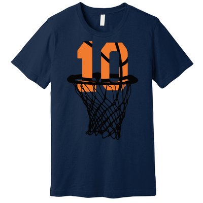 10th Birthday Basketball, 10th Birthday, Basketball , Basketball Player Premium T-Shirt