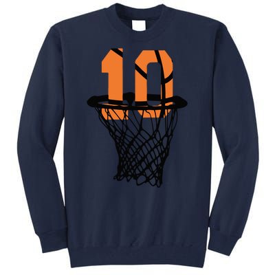 10th Birthday Basketball, 10th Birthday, Basketball , Basketball Player Tall Sweatshirt