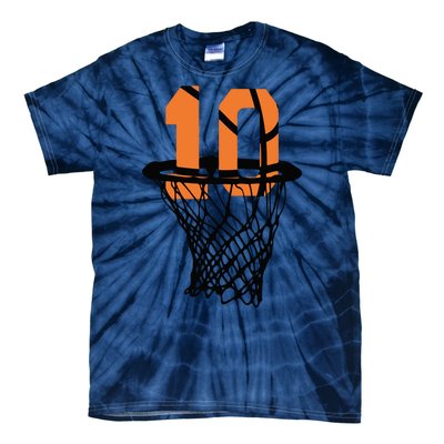 10th Birthday Basketball, 10th Birthday, Basketball , Basketball Player Tie-Dye T-Shirt