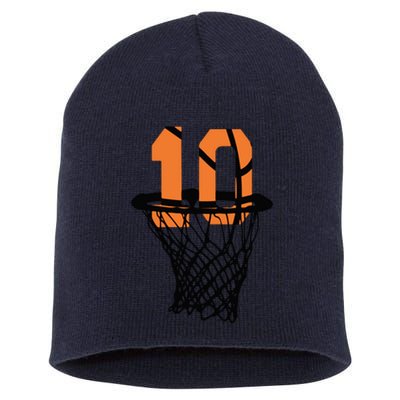 10th Birthday Basketball, 10th Birthday, Basketball , Basketball Player Short Acrylic Beanie