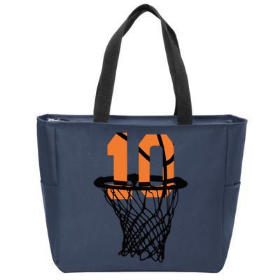 10th Birthday Basketball, 10th Birthday, Basketball , Basketball Player Zip Tote Bag