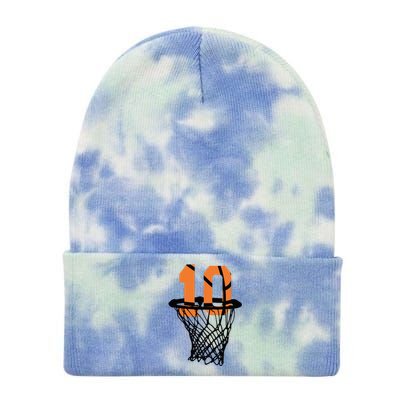 10th Birthday Basketball, 10th Birthday, Basketball , Basketball Player Tie Dye 12in Knit Beanie