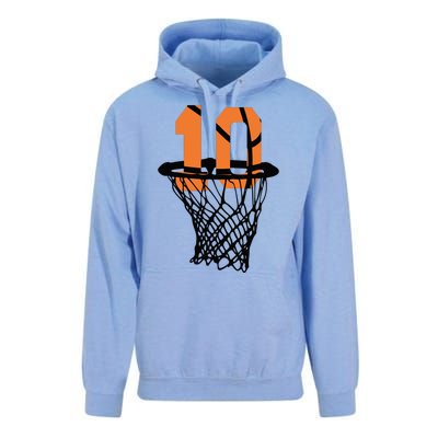 10th Birthday Basketball, 10th Birthday, Basketball , Basketball Player Unisex Surf Hoodie