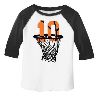 10th Birthday Basketball, 10th Birthday, Basketball , Basketball Player Toddler Fine Jersey T-Shirt