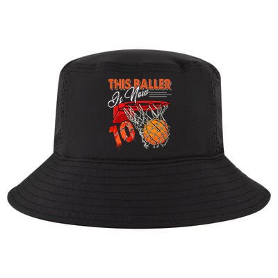 10th Birthday Basketball Funny 10 Years Old Cool Comfort Performance Bucket Hat