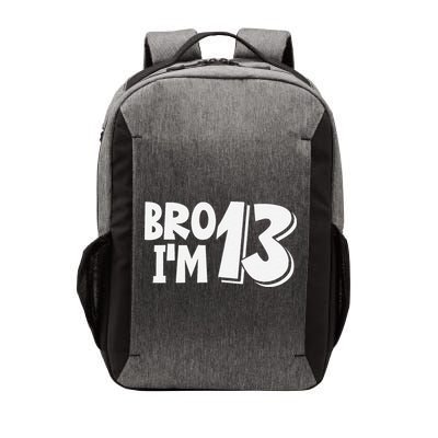 13th Birthday Bro I’m 13 Year Old Thirteen Thirteen Vector Backpack