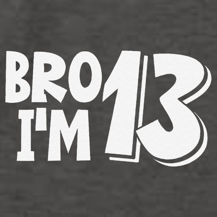 13th Birthday Bro I’m 13 Year Old Thirteen Thirteen Vector Backpack