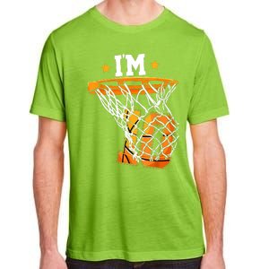 10th Birthday Basketball I'm 10 Birthday Party Adult ChromaSoft Performance T-Shirt