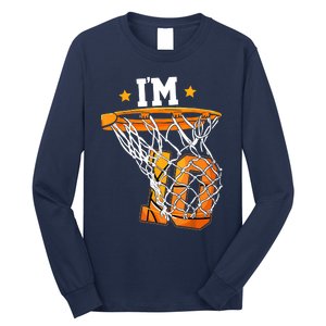 10th Birthday Basketball I'm 10 Birthday Party Long Sleeve Shirt