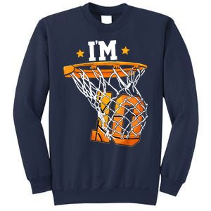 10th Birthday Basketball I'm 10 Birthday Party Sweatshirt