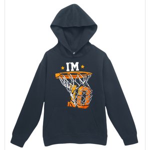 10th Birthday Basketball I'm 10 Birthday Party Urban Pullover Hoodie