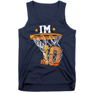 10th Birthday Basketball I'm 10 Birthday Party Tank Top