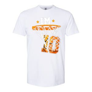 10th Birthday Basketball I'm 10 Birthday Party Softstyle CVC T-Shirt