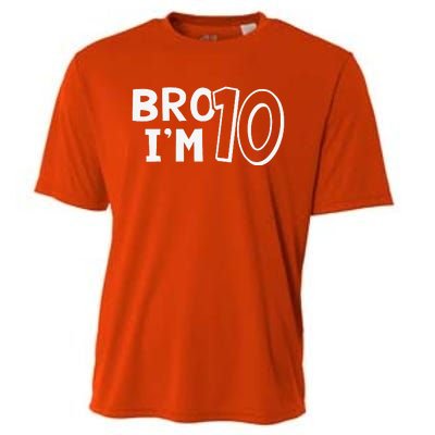 10th Birthday Bro I’m 10 Year Old Ten Tenth Party Cooling Performance Crew T-Shirt