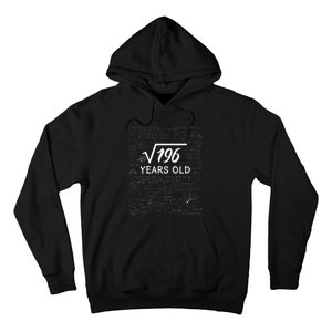 14 Birthday Boy Men Son Him Girl Funny Math 14th Birthday Hoodie