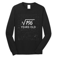 14 Birthday Boy Men Son Him Girl Funny Math 14th Birthday Long Sleeve Shirt