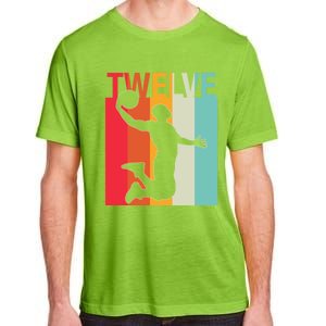 12th Birthday Basketball Two Year Old Birthday Gift Adult ChromaSoft Performance T-Shirt