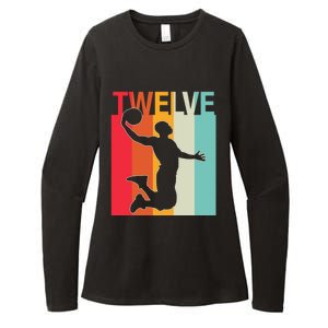 12th Birthday Basketball Two Year Old Birthday Gift Womens CVC Long Sleeve Shirt