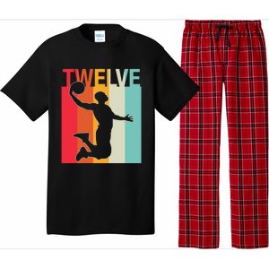 12th Birthday Basketball Two Year Old Birthday Gift Pajama Set