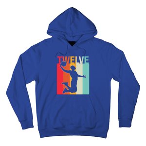 12th Birthday Basketball Two Year Old Birthday Gift Hoodie