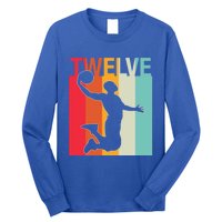 12th Birthday Basketball Two Year Old Birthday Gift Long Sleeve Shirt