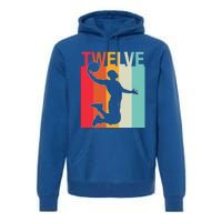 12th Birthday Basketball Two Year Old Birthday Gift Premium Hoodie