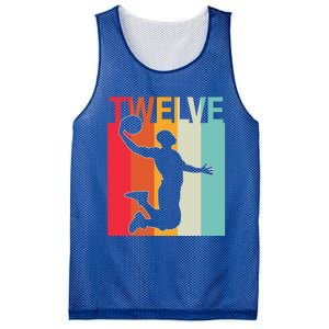 12th Birthday Basketball Two Year Old Birthday Gift Mesh Reversible Basketball Jersey Tank