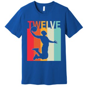 12th Birthday Basketball Two Year Old Birthday Gift Premium T-Shirt