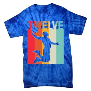 12th Birthday Basketball Two Year Old Birthday Gift Tie-Dye T-Shirt