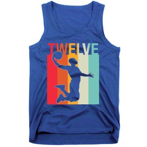 12th Birthday Basketball Two Year Old Birthday Gift Tank Top