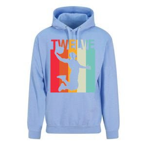 12th Birthday Basketball Two Year Old Birthday Gift Unisex Surf Hoodie