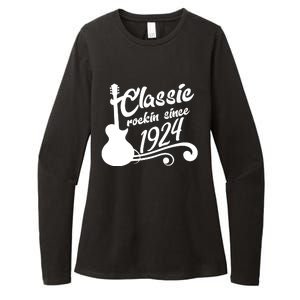 100th Birthday Classic Rockin Since 1924 Womens CVC Long Sleeve Shirt