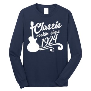 100th Birthday Classic Rockin Since 1924 Long Sleeve Shirt