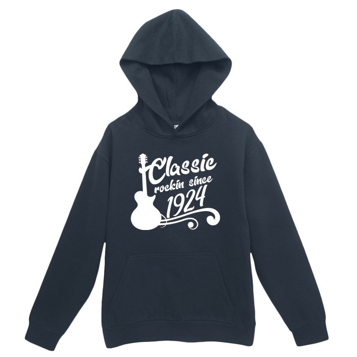 100th Birthday Classic Rockin Since 1924 Urban Pullover Hoodie