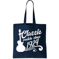 100th Birthday Classic Rockin Since 1924 Tote Bag