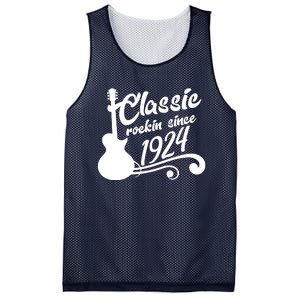 100th Birthday Classic Rockin Since 1924 Mesh Reversible Basketball Jersey Tank