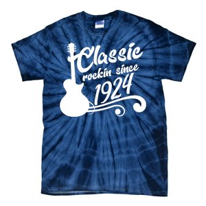 100th Birthday Classic Rockin Since 1924 Tie-Dye T-Shirt