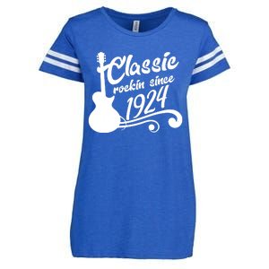 100th Birthday Classic Rockin Since 1924 Enza Ladies Jersey Football T-Shirt